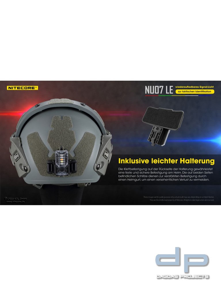NiteCore® mehrfarbige - Signalleuchte -NU07LE-