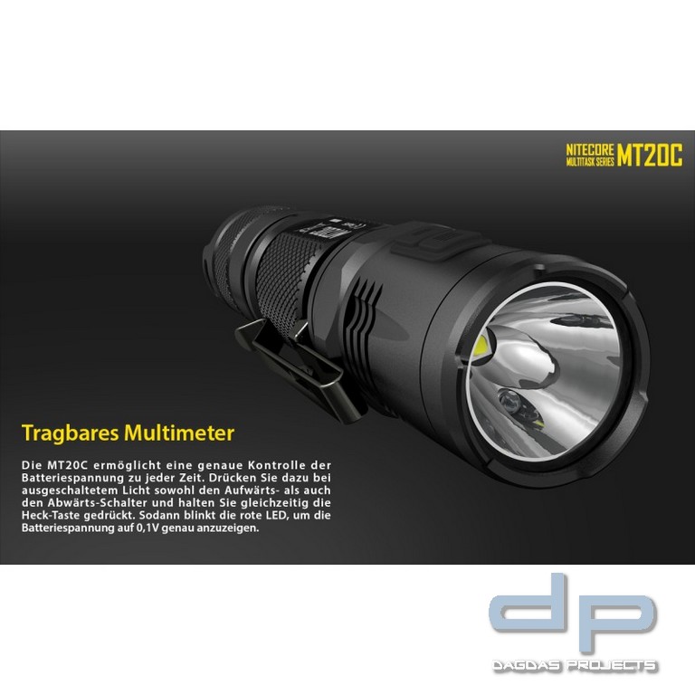 NiteCore® Taschenlampe "MT20C"
