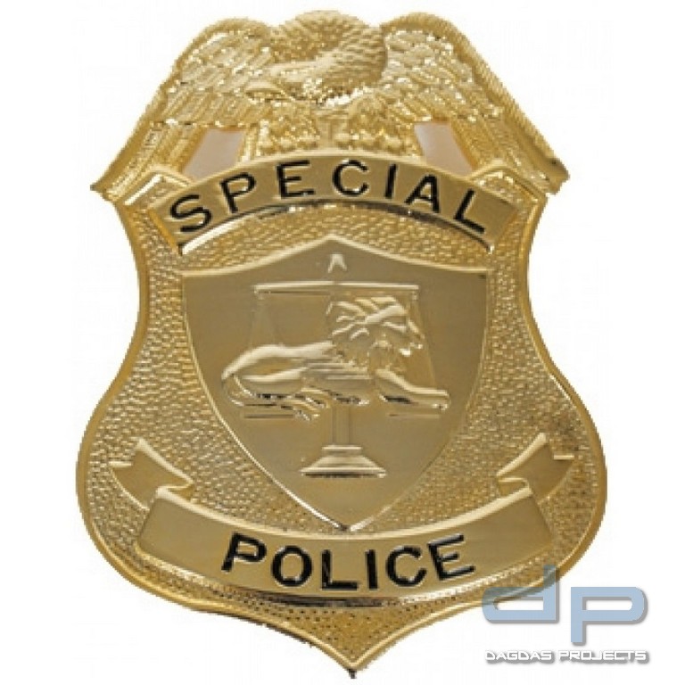 Brustabzeichen "SPECIAL POLICE" (Metall)