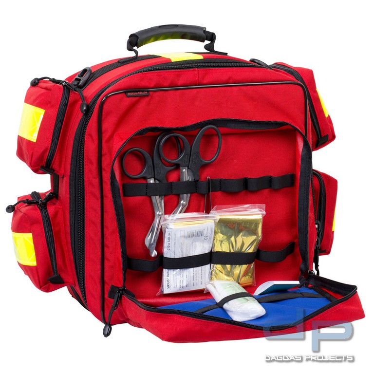 Set Notfallrucksack M; Rucksack mit Füllung nach DIN 14142