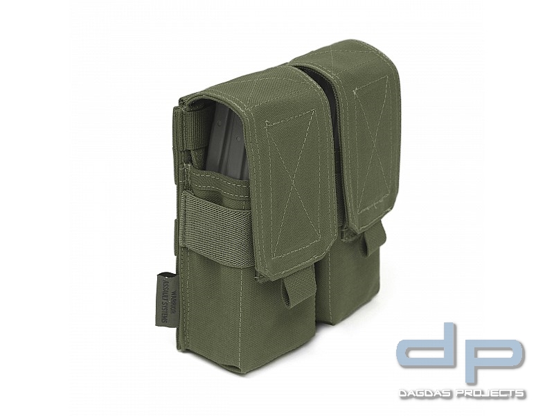 Warrior Double M4 Mag Pouch OD