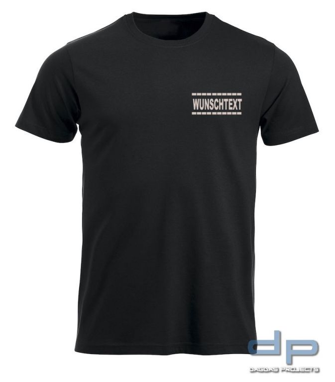 Clique New Classic-T Shirt mit Wunschaufdruck gestrichelte Linien in verschiedenen Farben