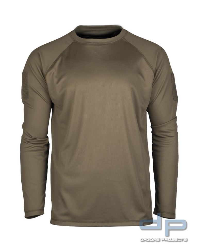 TACTICAL QUICK DRY LANGARMSHIRT OLIV VPE 3