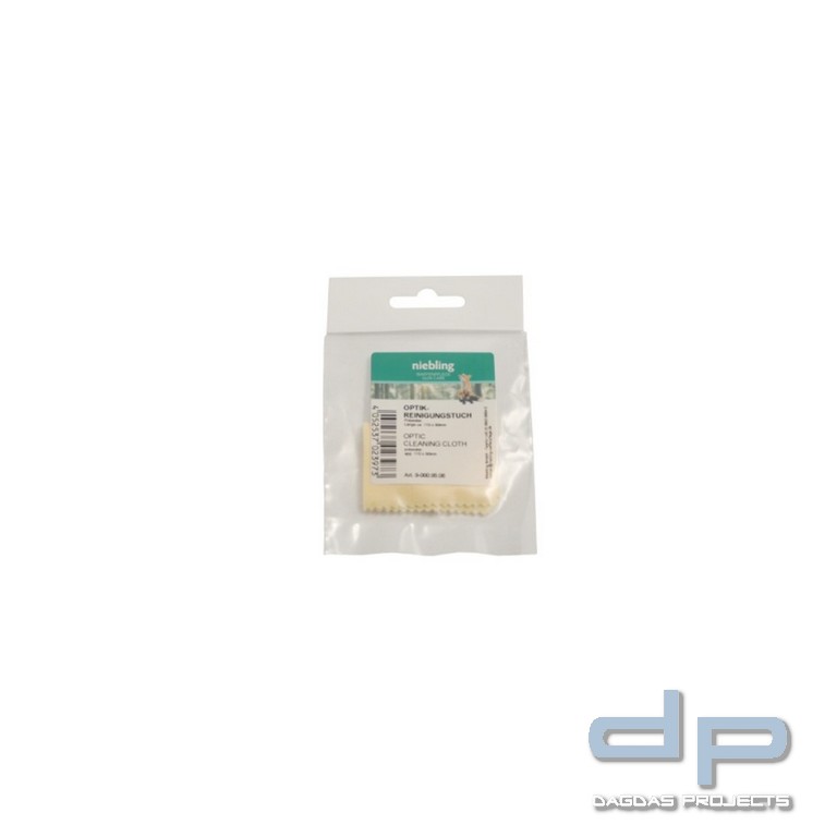 Niebling Optik-Reinigungstuch, 110 x 80mm, braun-gelb Polyester