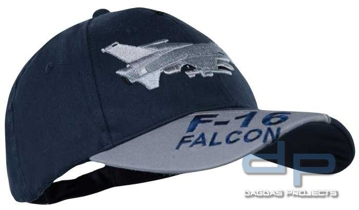 Baseball Cap Blau 3-D F-16