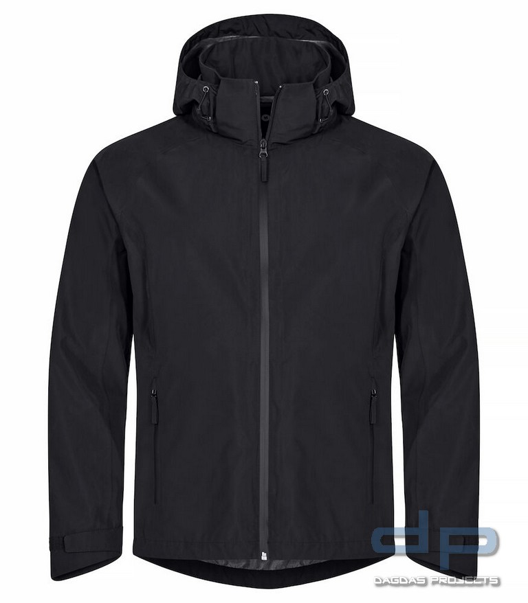 Classic Shell Jacket in Schwarz und Dark Navy mit Aufdruck nach Wunsch