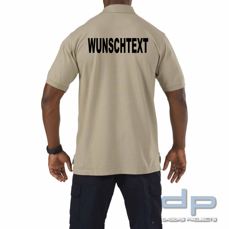 5.11 Professional Short Sleeve Polo verschiedene Farben mit Wunschaufdruck