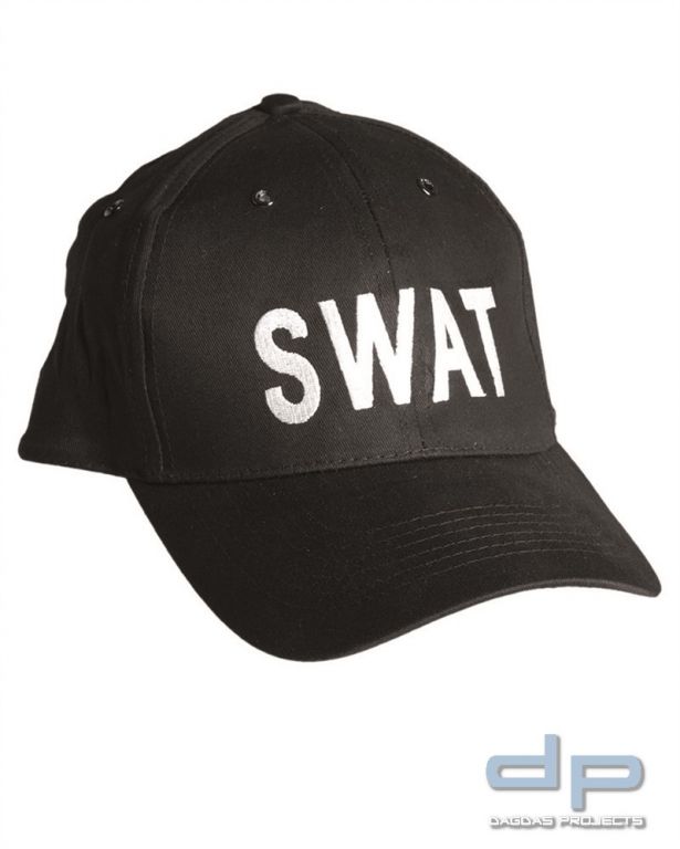 Baseball Cap bestickt schwarz SWAT VPE 12