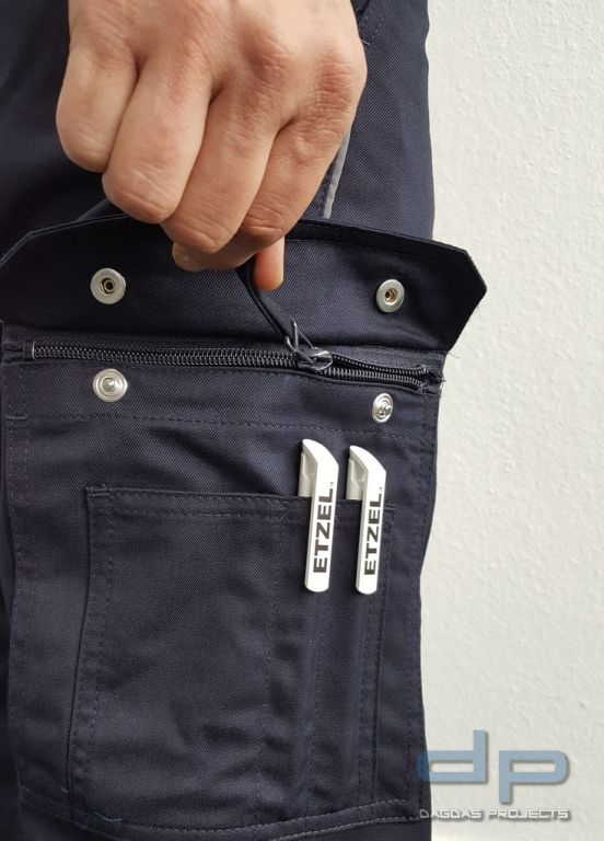 ETZEL Diensthose Baden-Württemberg für Herren mit Aufdruck ORDNUNGSAMT reflektierend Silber Gr H54
