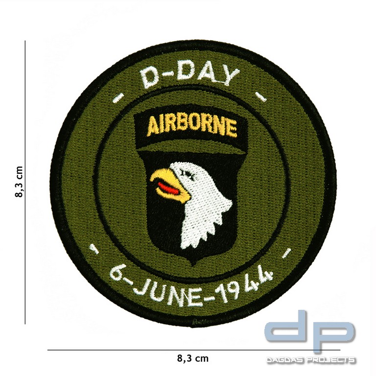 Emblem Stoff D-Day 101st Airborne #7106