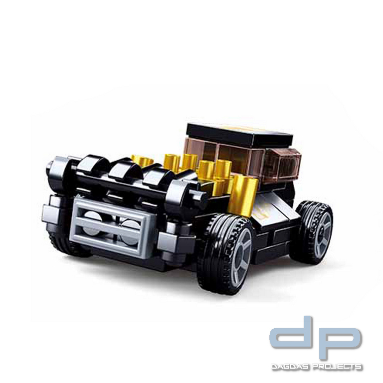 Sluban Powerbricks-Pullback/Black Mod Rod M38-B0801C #16095