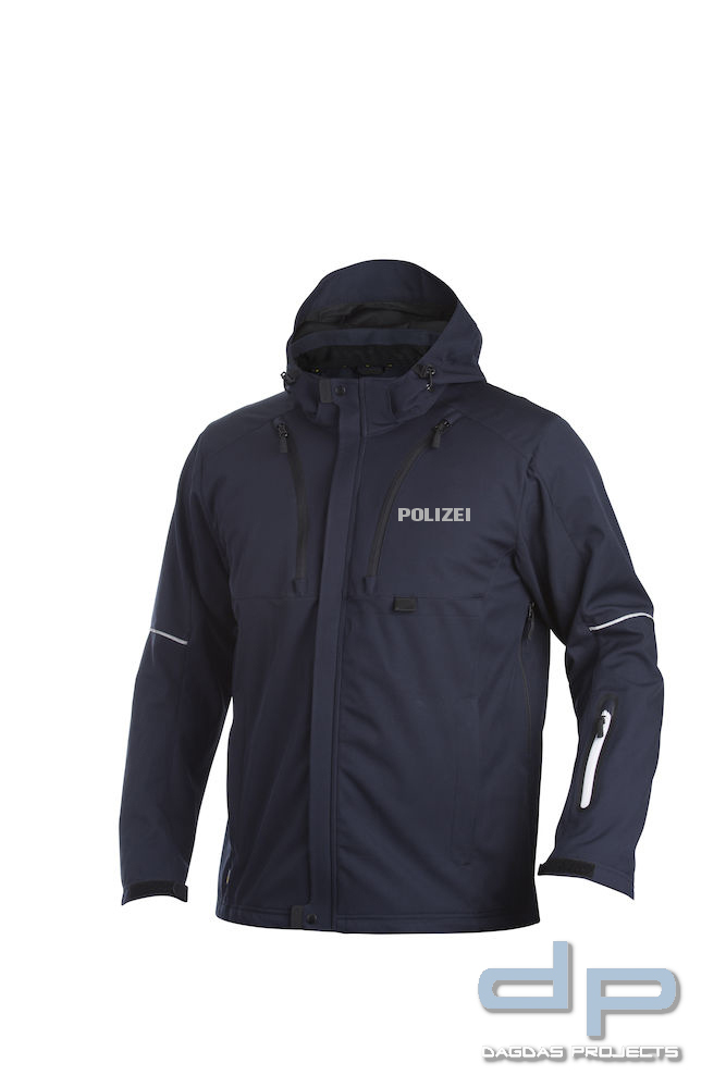 Behörden Funktions Softshelljacke 3-lagig inklusive Wunschbedruckung in 3 m reflex silber