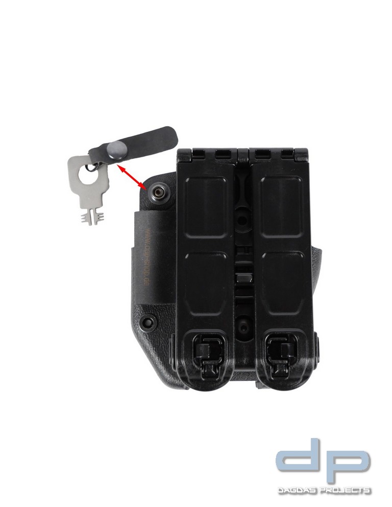 COP® 94086CL offenes Holster für Ketten-Handfesseln, Molle und Gürtel, Kydex