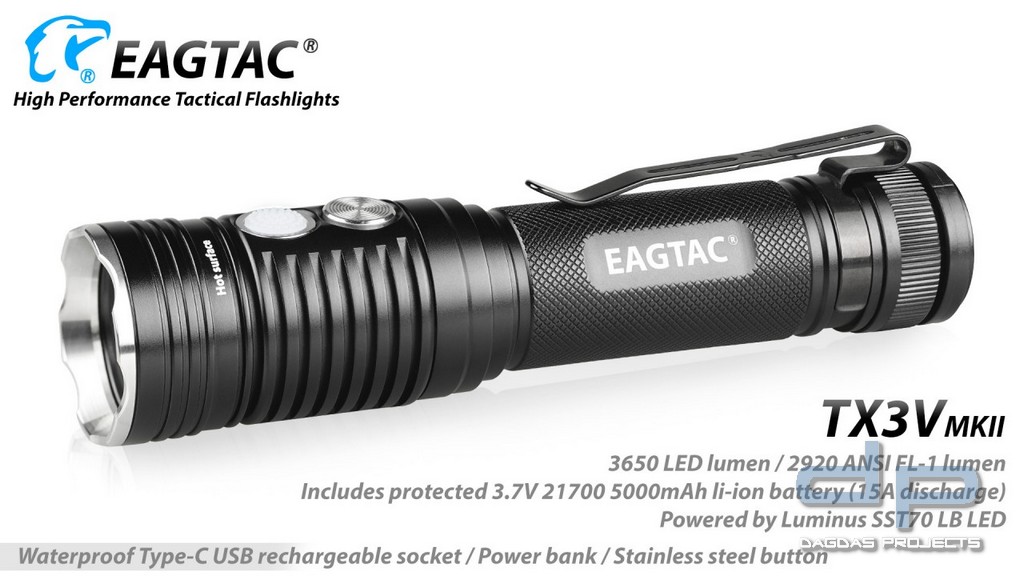 Eagtac TX3V MKII Luminus SST70 LB