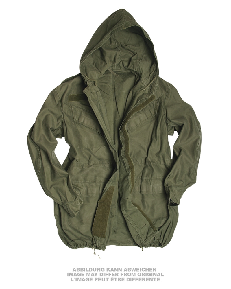 BELG.FELDJACKE M64 M.KAPUZE OLIV GEBR. VPE 5