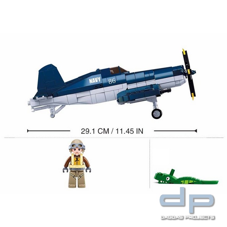 Sluban WWII F4U Fighter M38-B1109 #16126