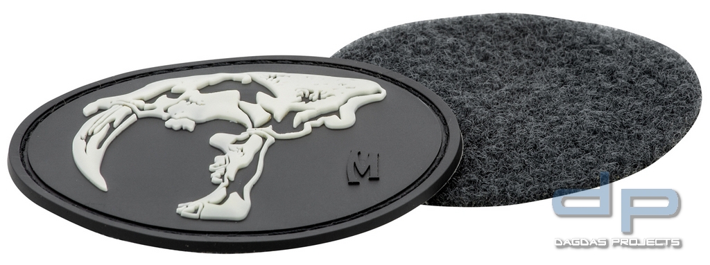 Maxpedition Rubber Patch SABERTOOTH SKULL Glow