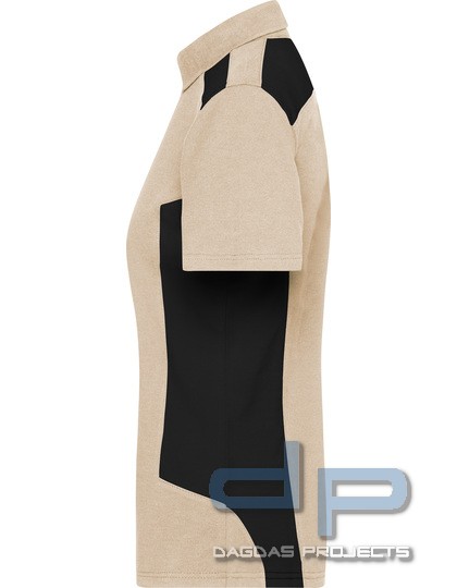Damen Workwear Polo Shirt in verschiedenen Farben mit Aufdruck nach Wunsch auf Brust und Rücken