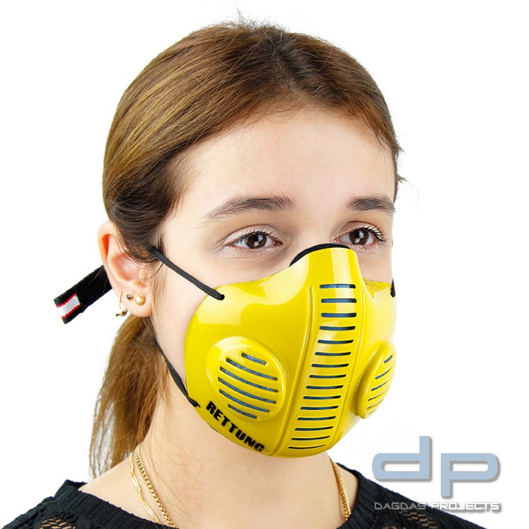 CASCO MASK 2.0 IN GELB AUFDRUCK: RETTUNG
