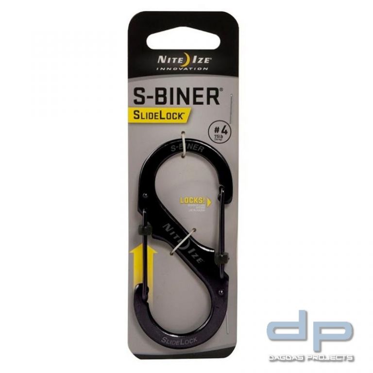 NiteIze Doppelkarabiner S-Biner SlideLock Größe 4