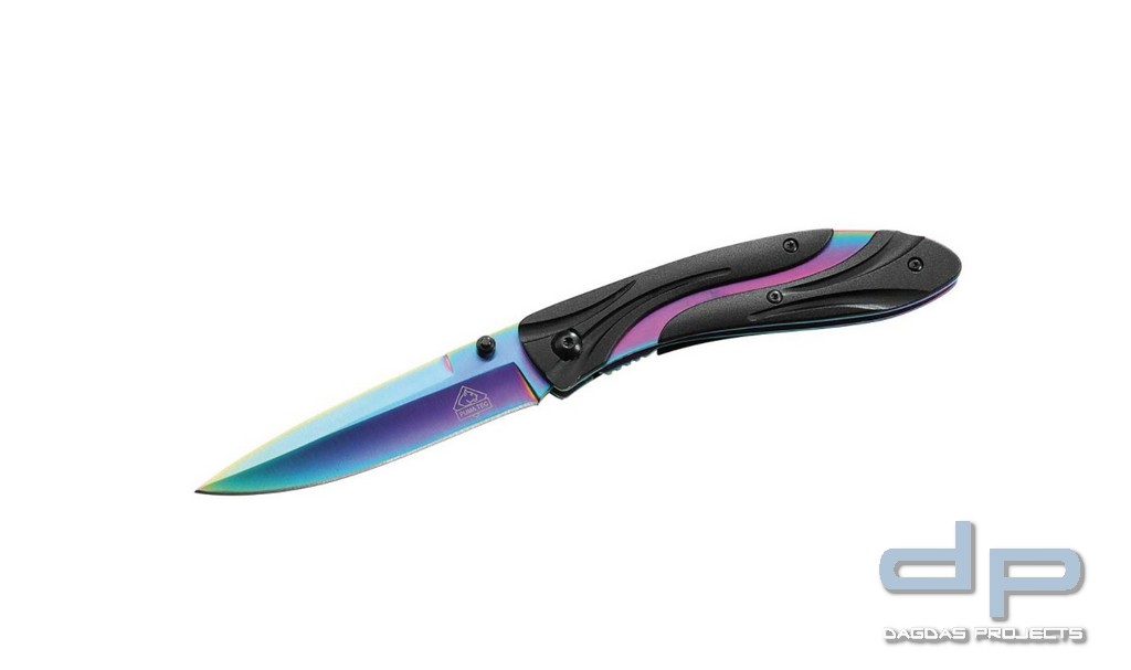 Taschenmesser mit einem Rainbow Finish