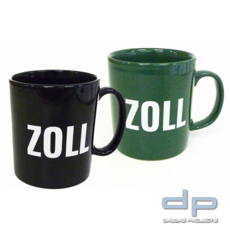 Keramiktasse "ZOLL" Schwarz oder Grün