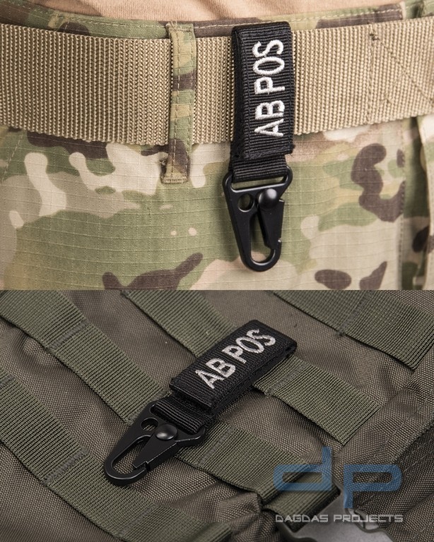 Tactical Keyholder Blood B POS 5er-Pack in verschiedenen Farben