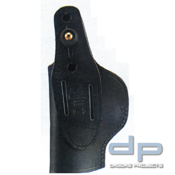 AKAH Gürtelholster ESCORT für Revolver mit Lauflängen 4-6" aus Leder oder Cordura Rechtshänder