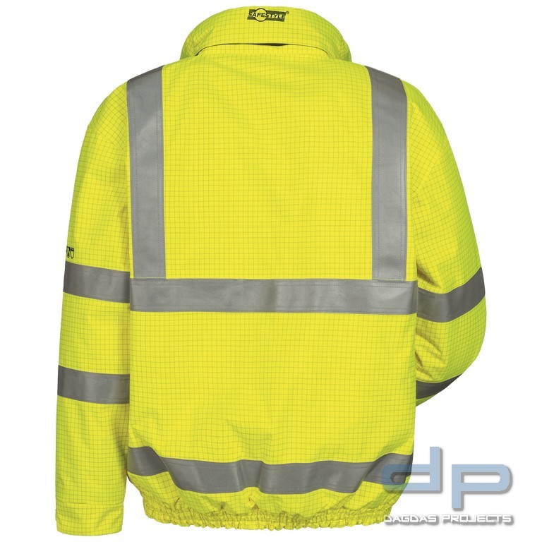 Safestyle MULTINORM PILOTJACKE in Gelb mit Aufdruck nach Wunsch auf Brust und Rücken