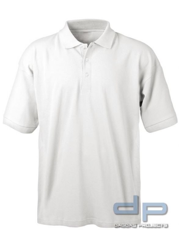 Robustes Poloshirt Marke Jerzees weiss