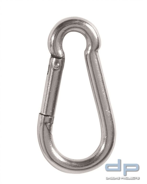 Karabiner stainless steel 80 mm 10 Stück