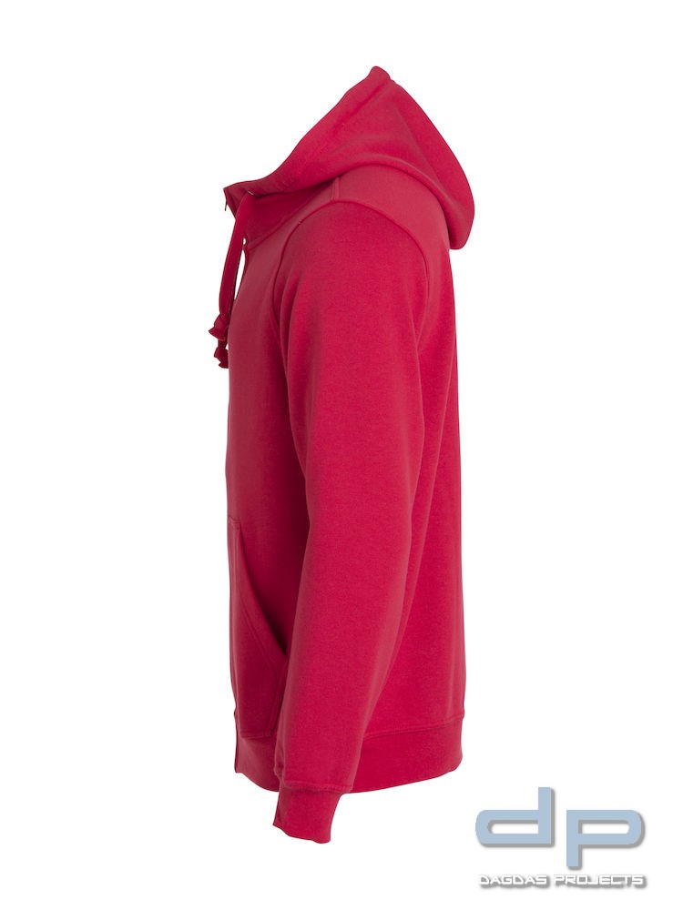 Basic Hoody Full zip Herren mit Wunschaufdruck Farbe Navy Größe M