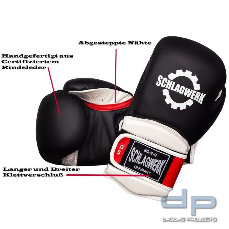 SCHLAGWERK Boxhandschuhe "Allround" schwarz