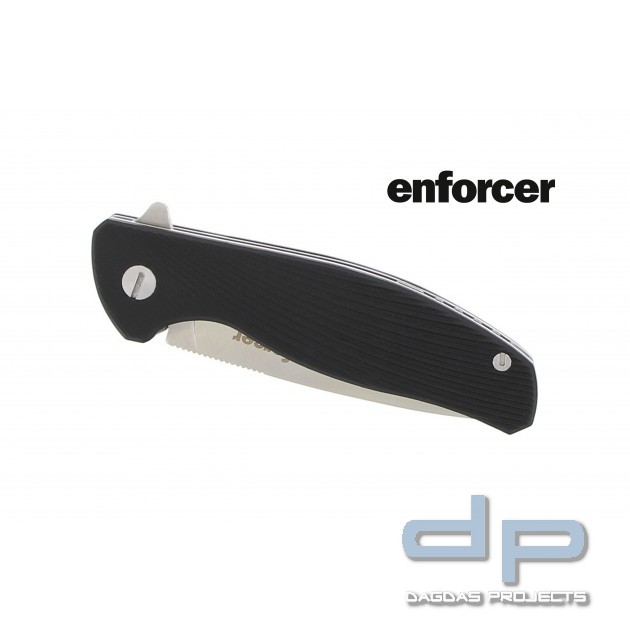 enforcer Einhandmesser Gambino mit schwarzem Griff
