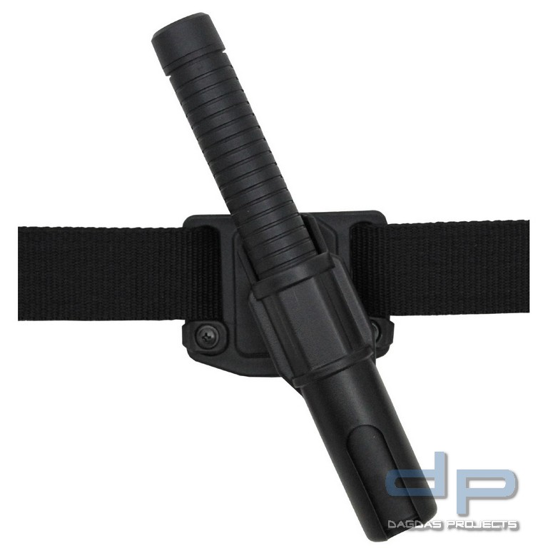 Schlagstockhalter, 12 cm, drehbar, schwarz