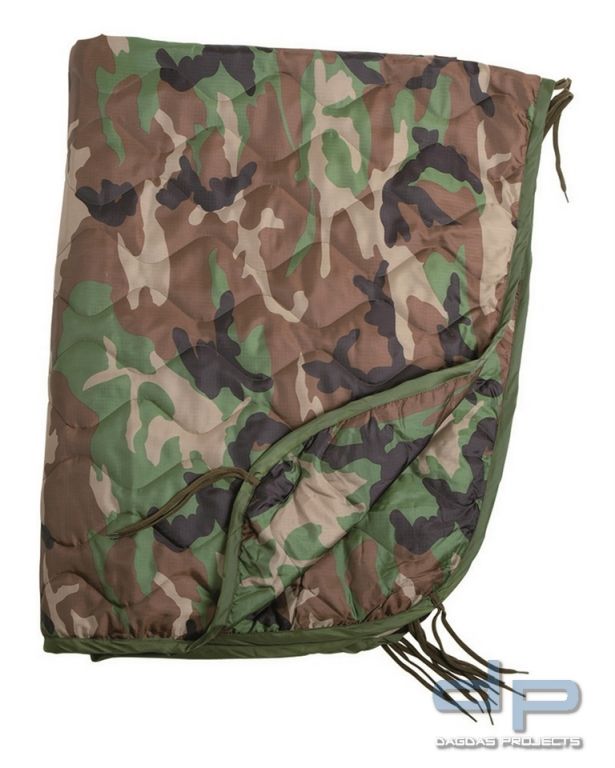 PONCHO LINER (STEPPDECKE) WOODLAND 2 Stück