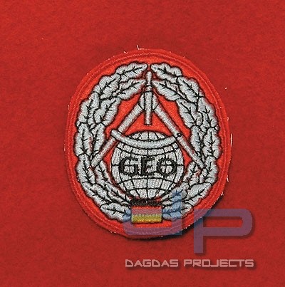 Barett Abzeichen Topografie Textil