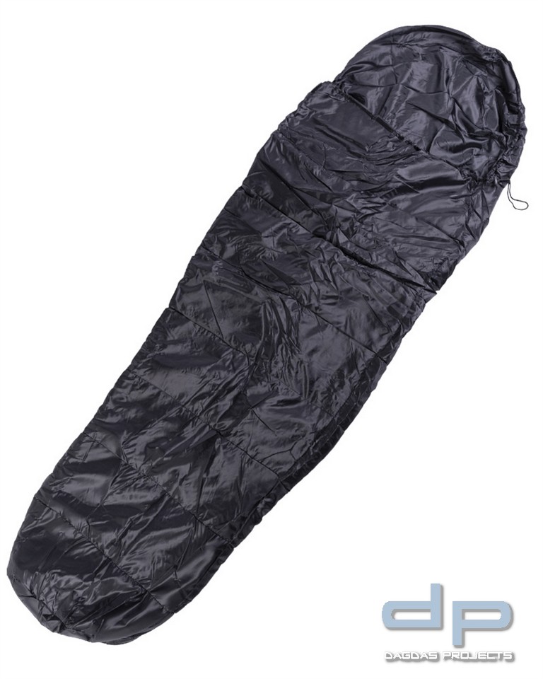 Schlafsack Commando mit Packsack schwarz VPE 2