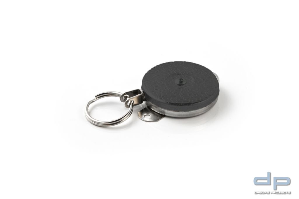KEY-BAK, Leiste mit 2 Löchern + Kevlarseil 120 cm schwarz