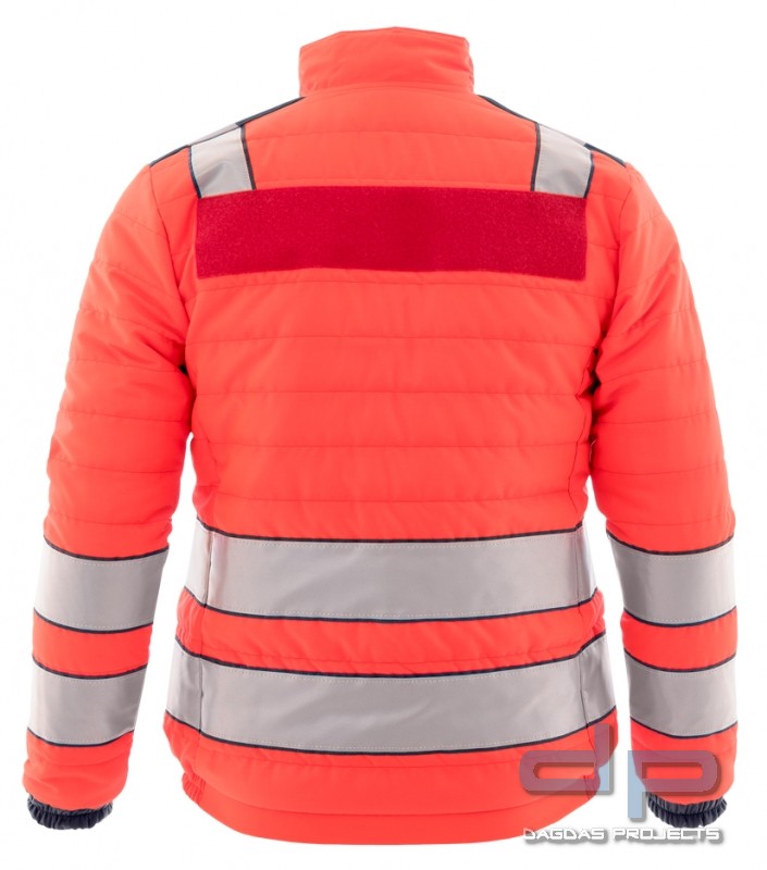 Warnschutz-Steppjacke "Night Hawk" leuchtrot-marine