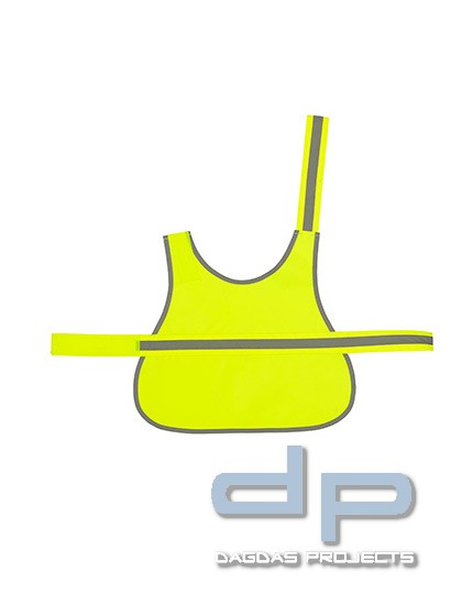 Hi Vis Dog's Vest in verschienden Farben mit Wunschaufdruck in Reflex Silber