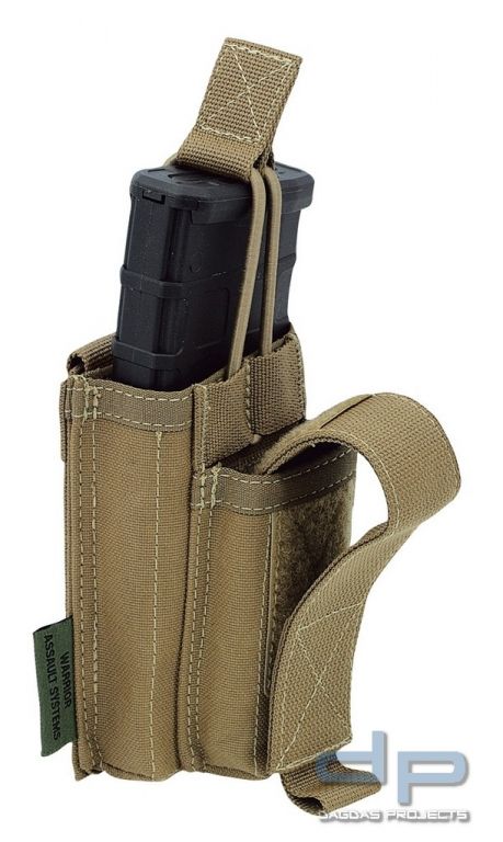 Warrior Single Open M4 &amp; 9mm Mag Pouch Coyote