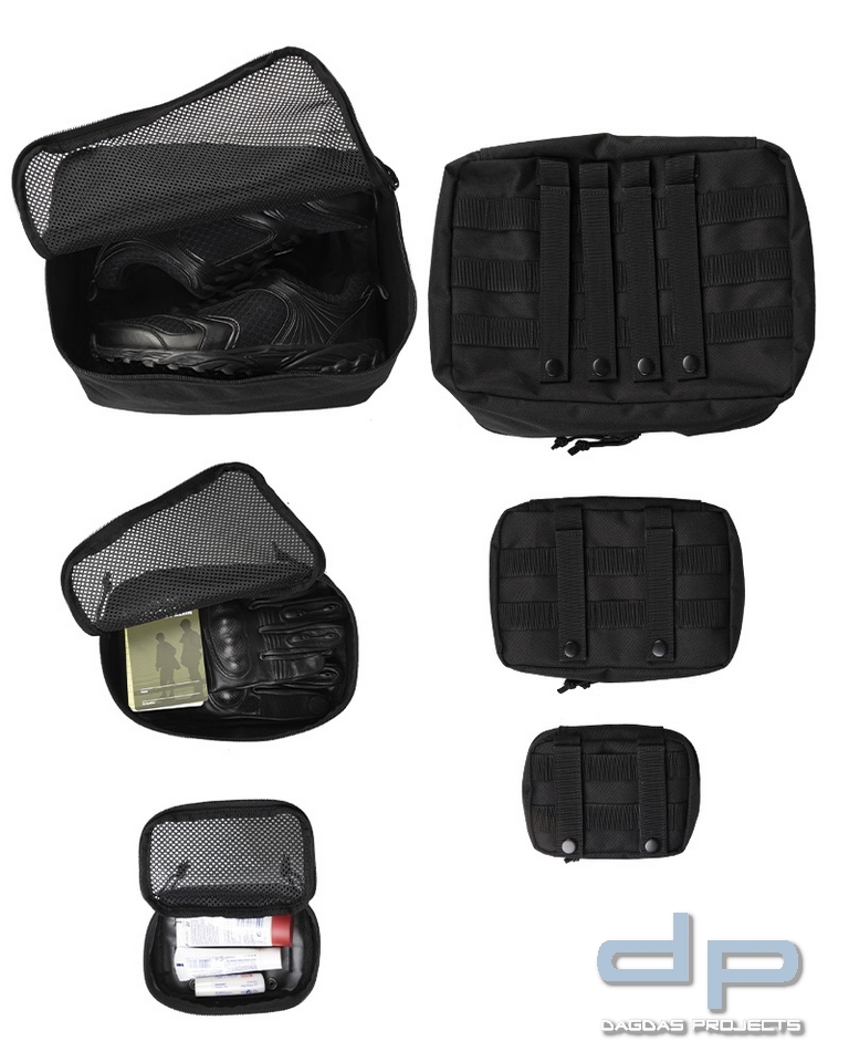 NETZ POUCH-SET 3-TLG.SCHWARZ VPE 2