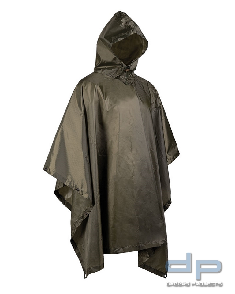 PONCHO ′BASIC′ R/S OLIV VPE 2