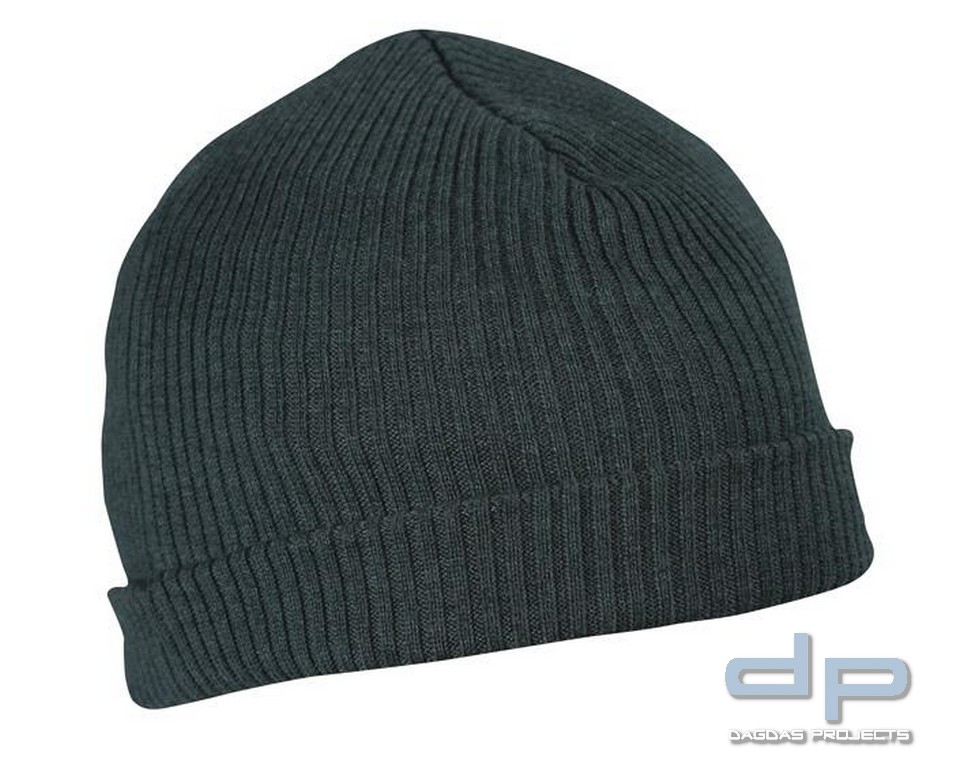 Vintage Rollmütze Kent gerippt grau