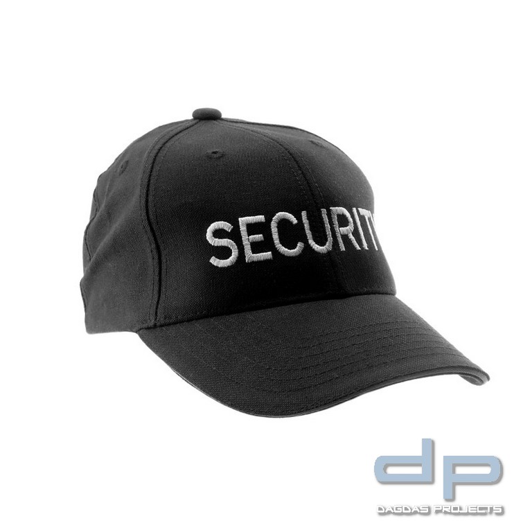 COP® Basecap mit Stick - SECURITY vorne, Stickfarbe silber, Einheitsgröße