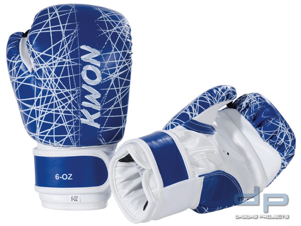 Kinder-Boxhandschuhe Neon 6oz in Blau und Pink