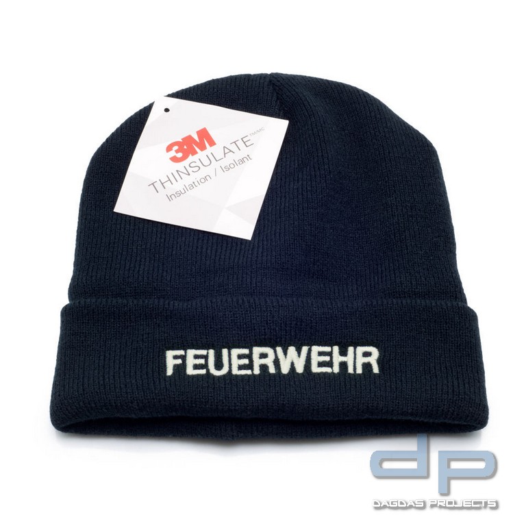 PACOTEX® Premium Wintermütze Strickmütze marineblau mit 3M Thinsulate Wärmeisolation