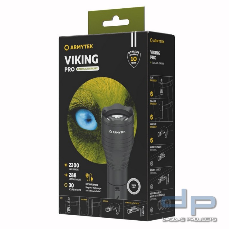 ARMYTEK Taschenlampe Viking Pro inkl. Akku