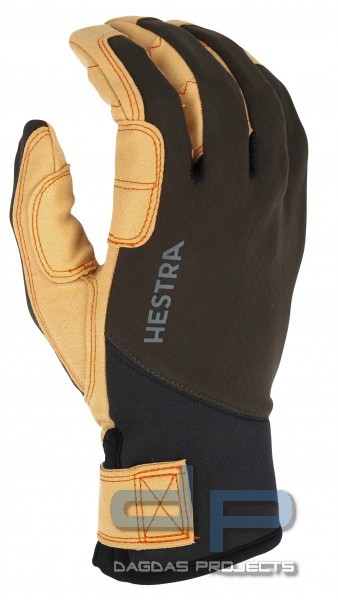 Hestra Ergo Grip Tactility 5-Finger (Neopren-Leder Handschuhe) in Dunkeloliv